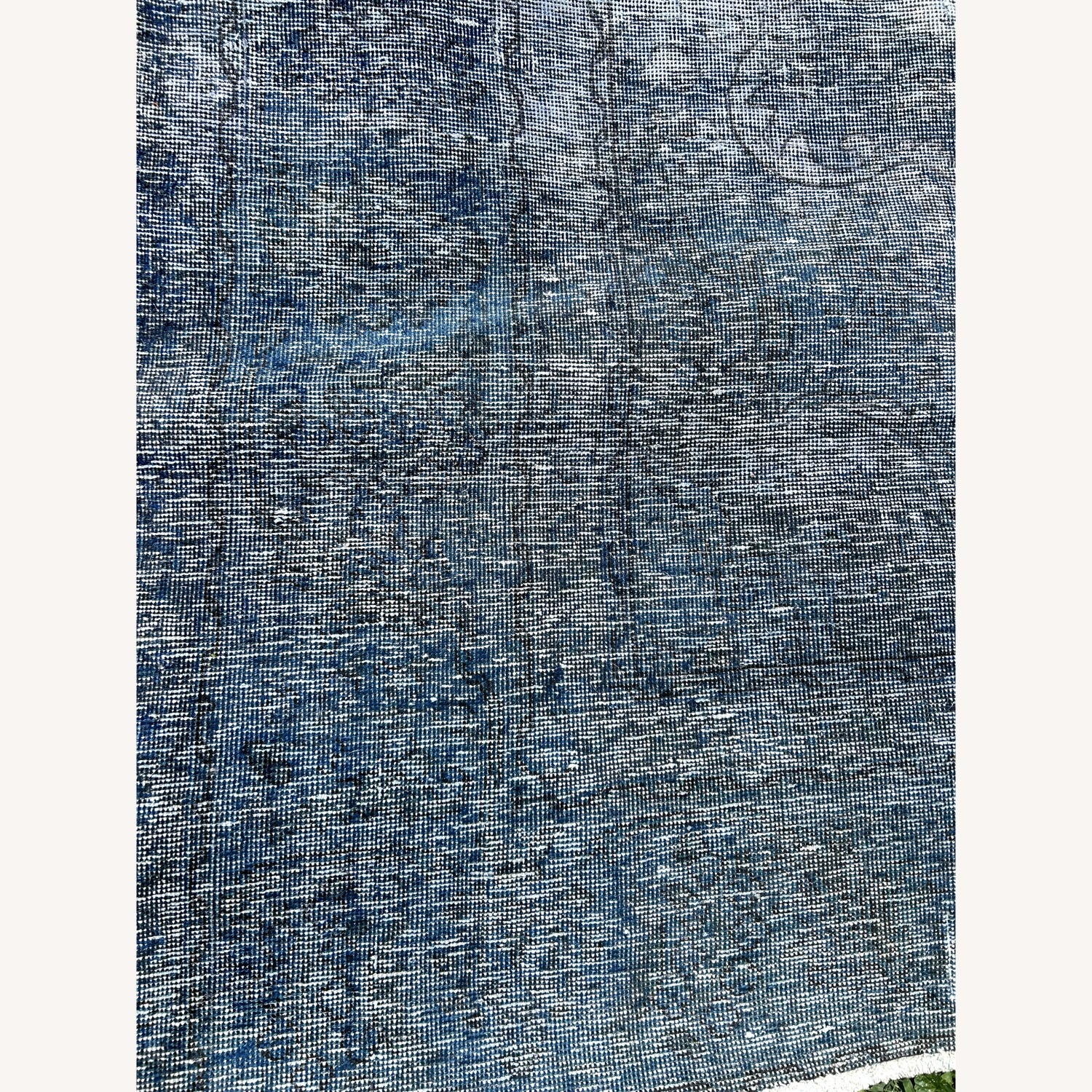 9' x 12' Blue & Gray Vintage Kilim Area Rug - image-5