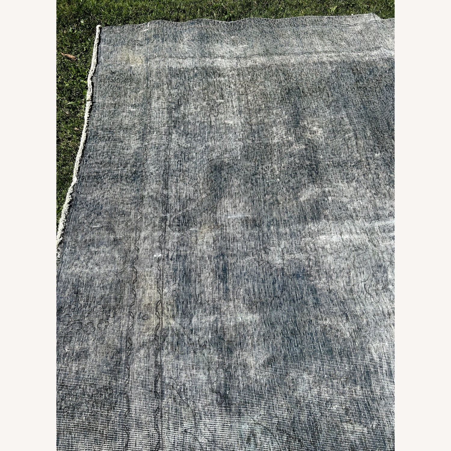 9' x 12' Blue & Gray Vintage Kilim Area Rug - image-8