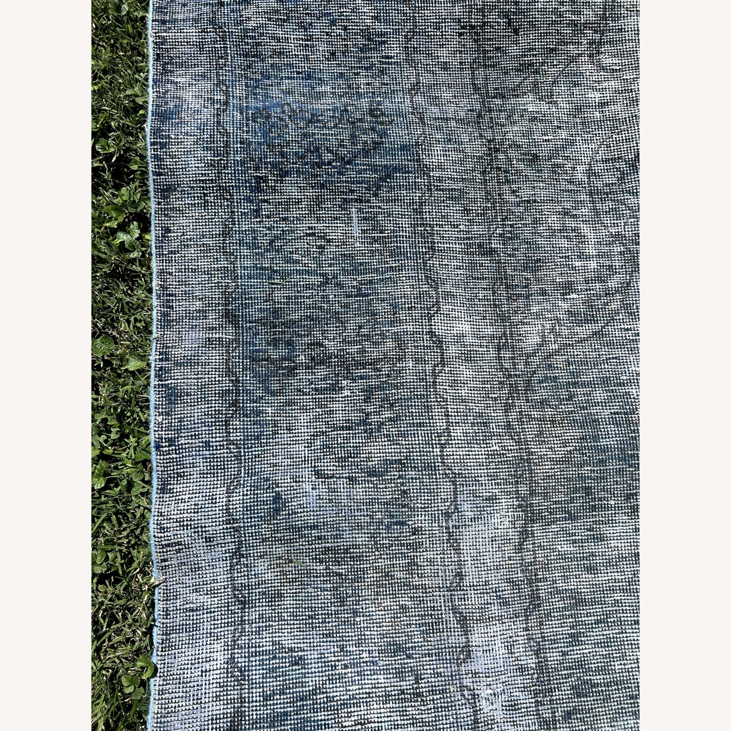 9' x 12' Blue & Gray Vintage Kilim Area Rug - image-7