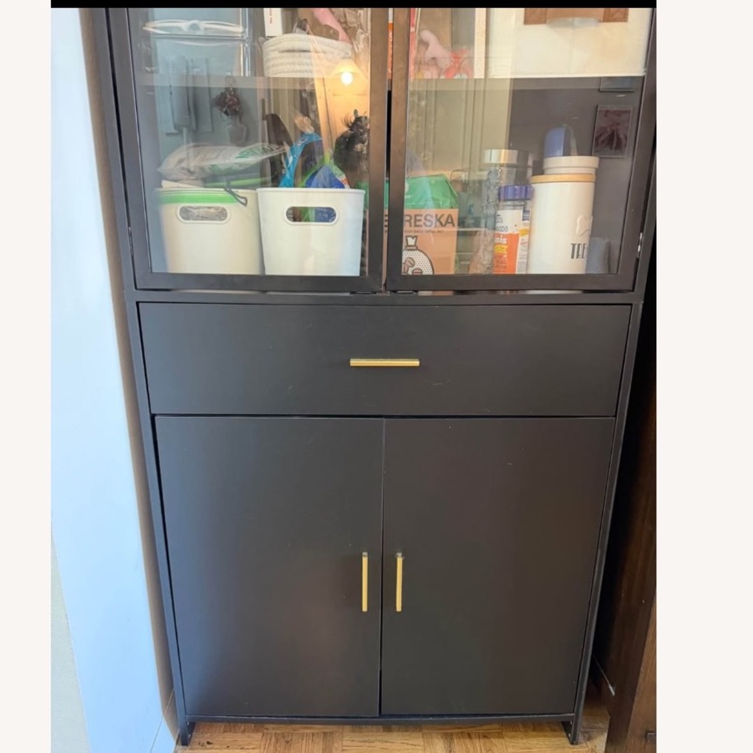 Black Wood Tall Armoire  - image-4