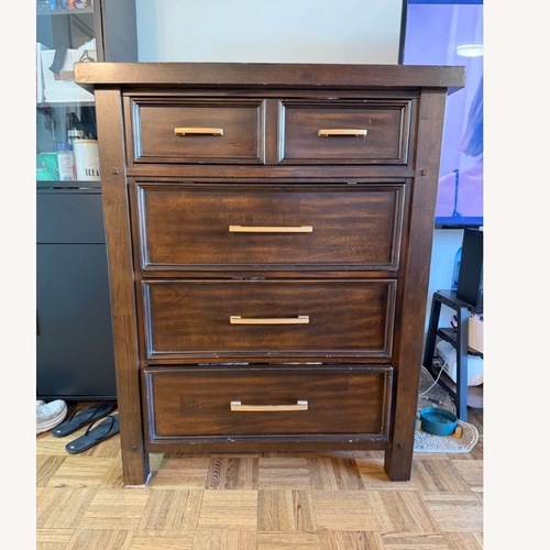 Used Hudson Dark Wood Dresser  for sale on AptDeco
