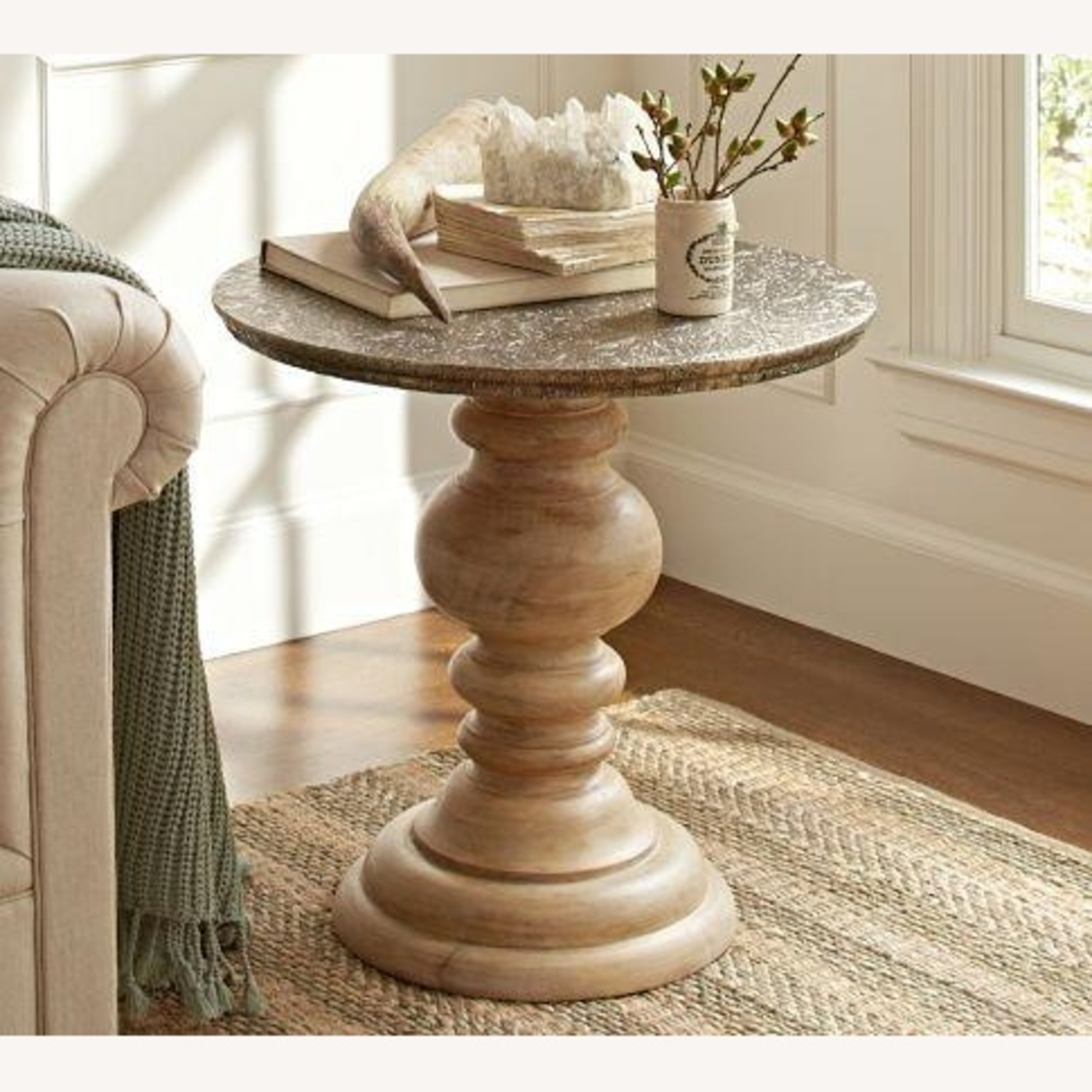 Lillie Pedestal Accent Table - image-4