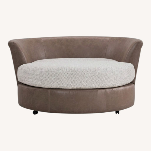 Used Raymour & Flanigan White Armchair for sale on AptDeco
