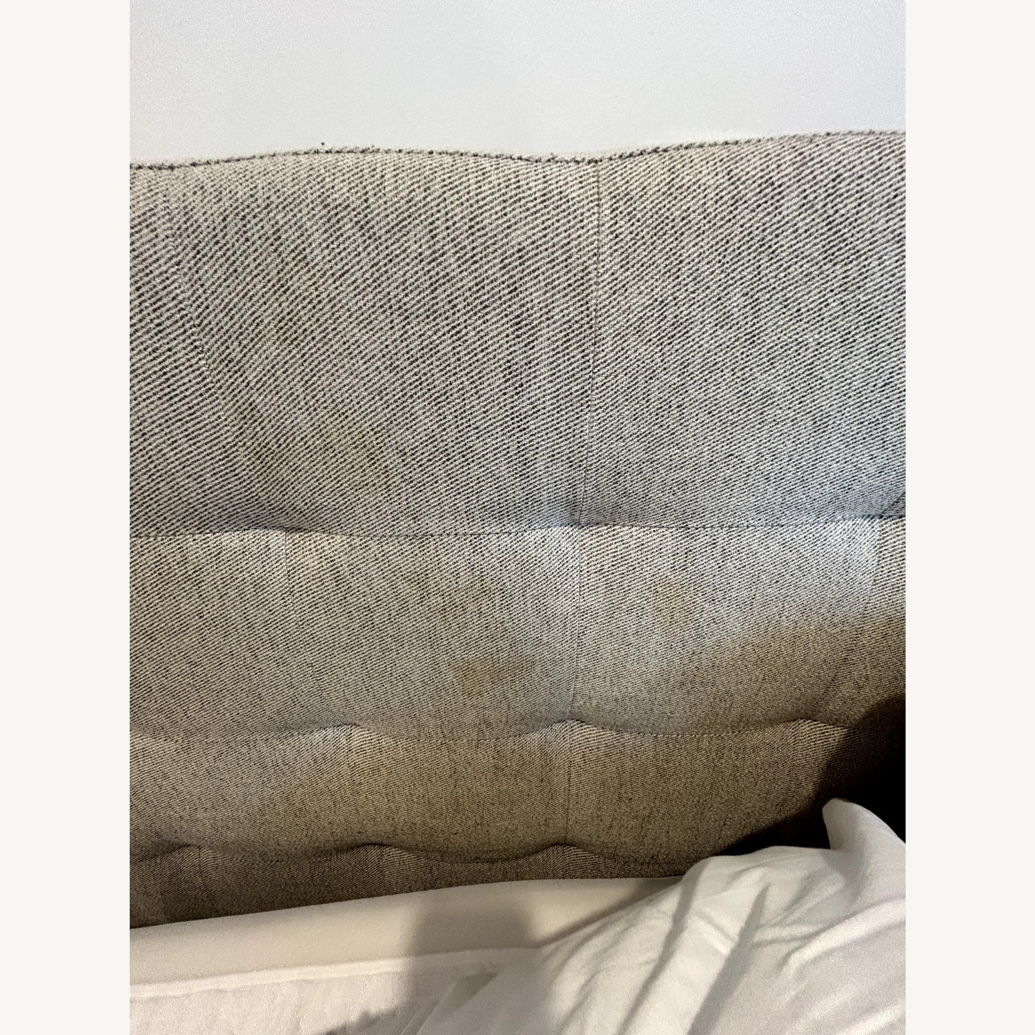 West Elm Light Gray Fabric Queen Bed - image-2