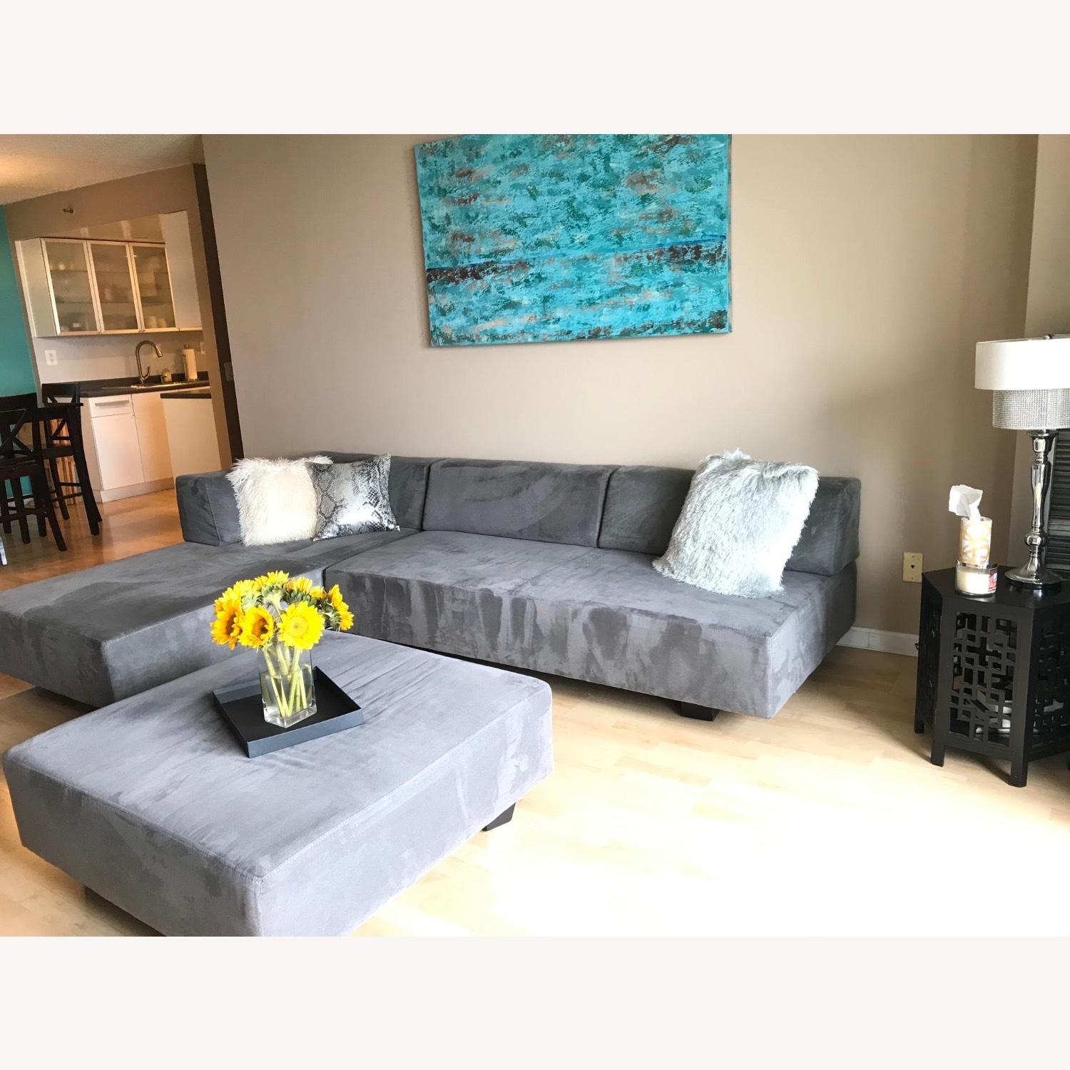 West Elm Tillary Sectional - Gray - Modular  - image-3