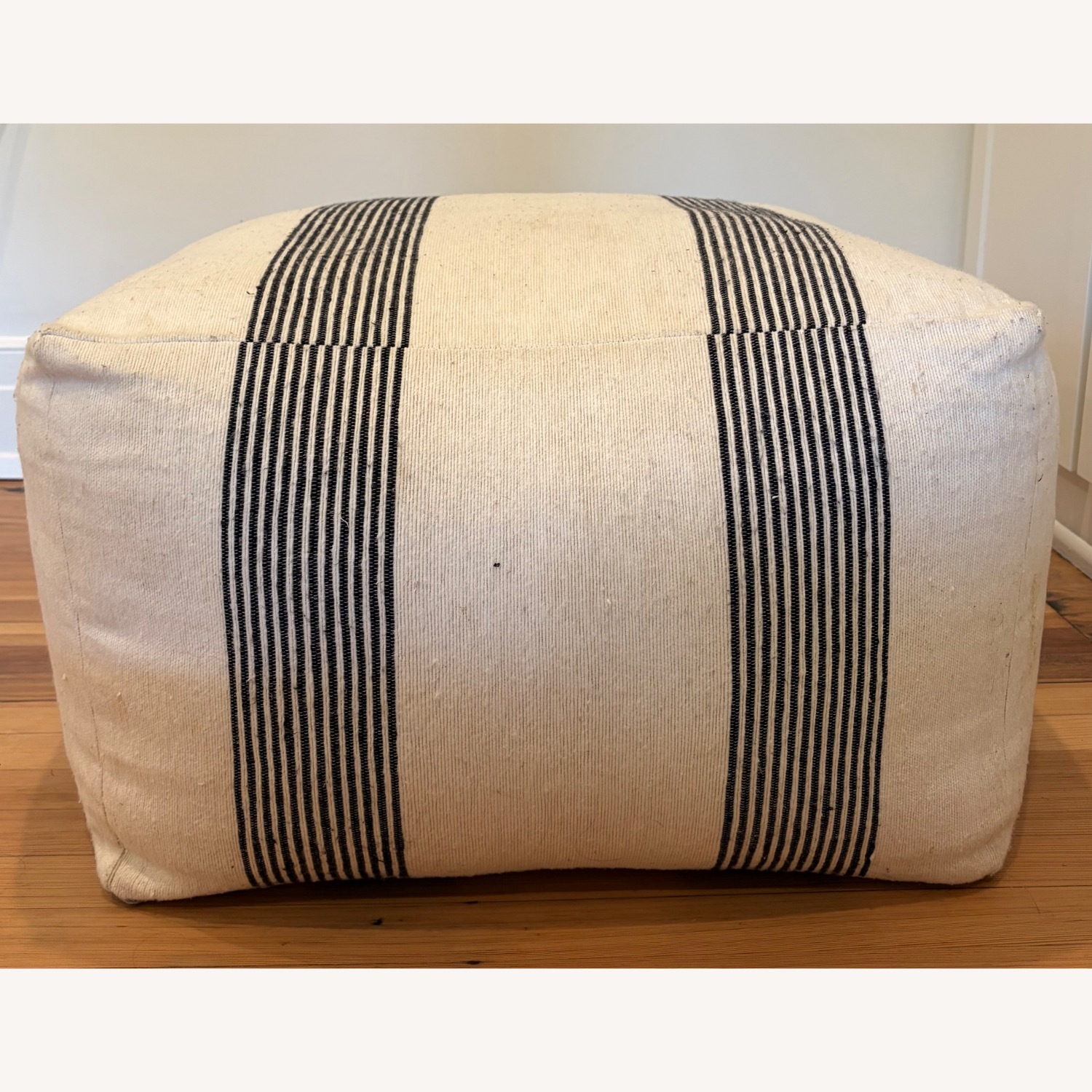 Moroccan Striped Pouf / Ottoman - image-4