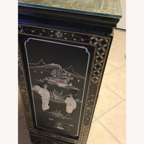 Used Oriental Asian Mother of Pearl Cabinet for sale on AptDeco