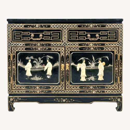 Used Oriental Asian Mother of Pearl Cabinet for sale on AptDeco