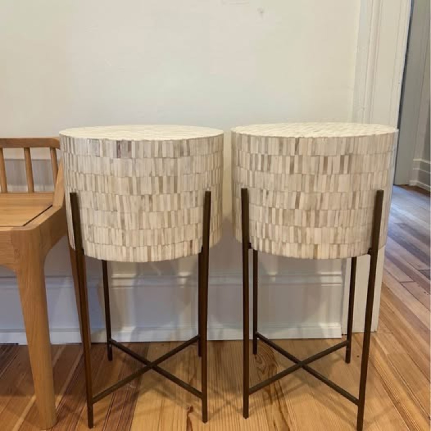 Regina Andrew Bone Inlay Side Tables - image-1
