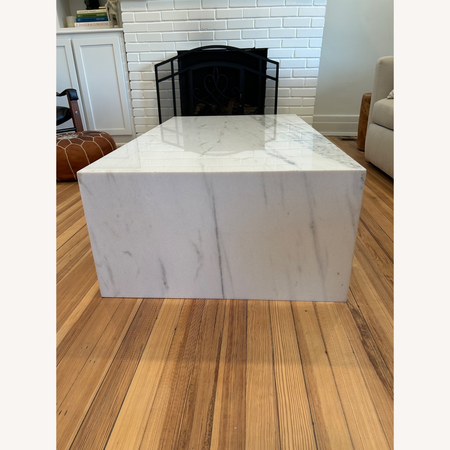 Large Plinth Marble Coffee Table - image-3