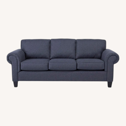 Used Rooms To Go Blue Fabric 3+ Seater Sofa for sale on AptDeco