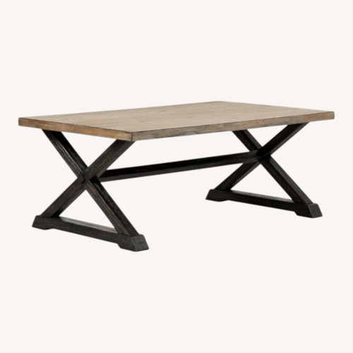 Used Rooms To Go Kalani Wood Coffee Table for sale on AptDeco