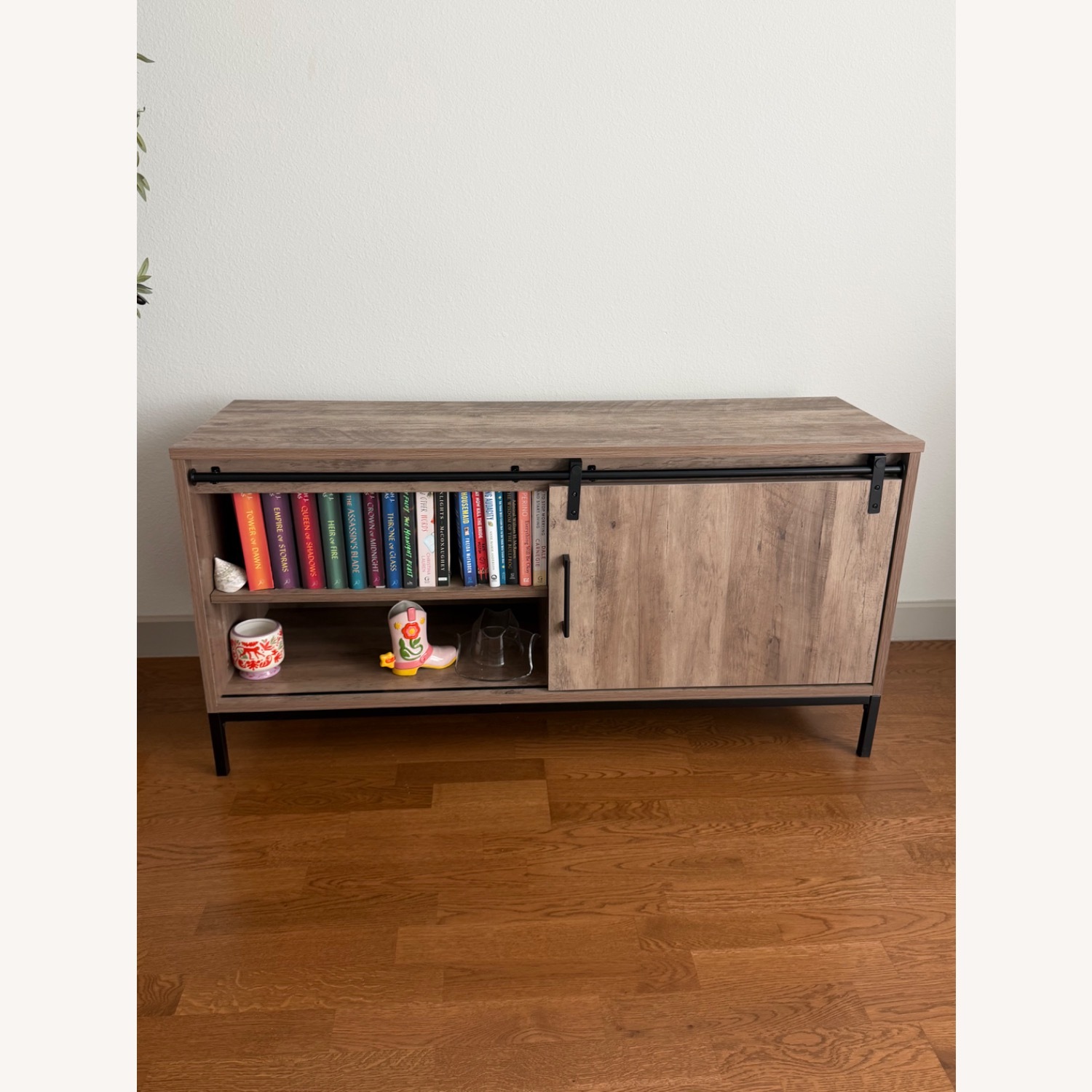 Walmart Wood Media Storage - image-3