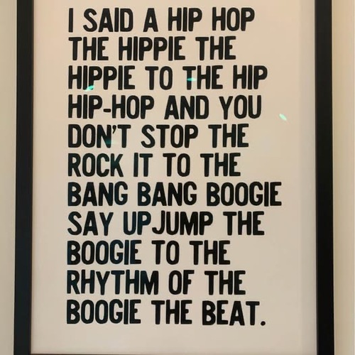Used Huge Rapper's Delight Framed Print for sale on AptDeco