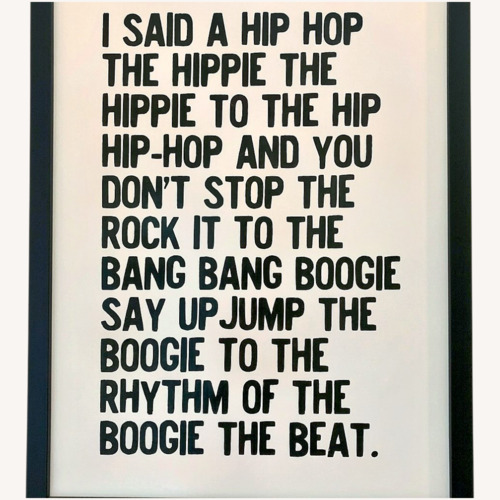 Used Huge Rapper's Delight Framed Print for sale on AptDeco