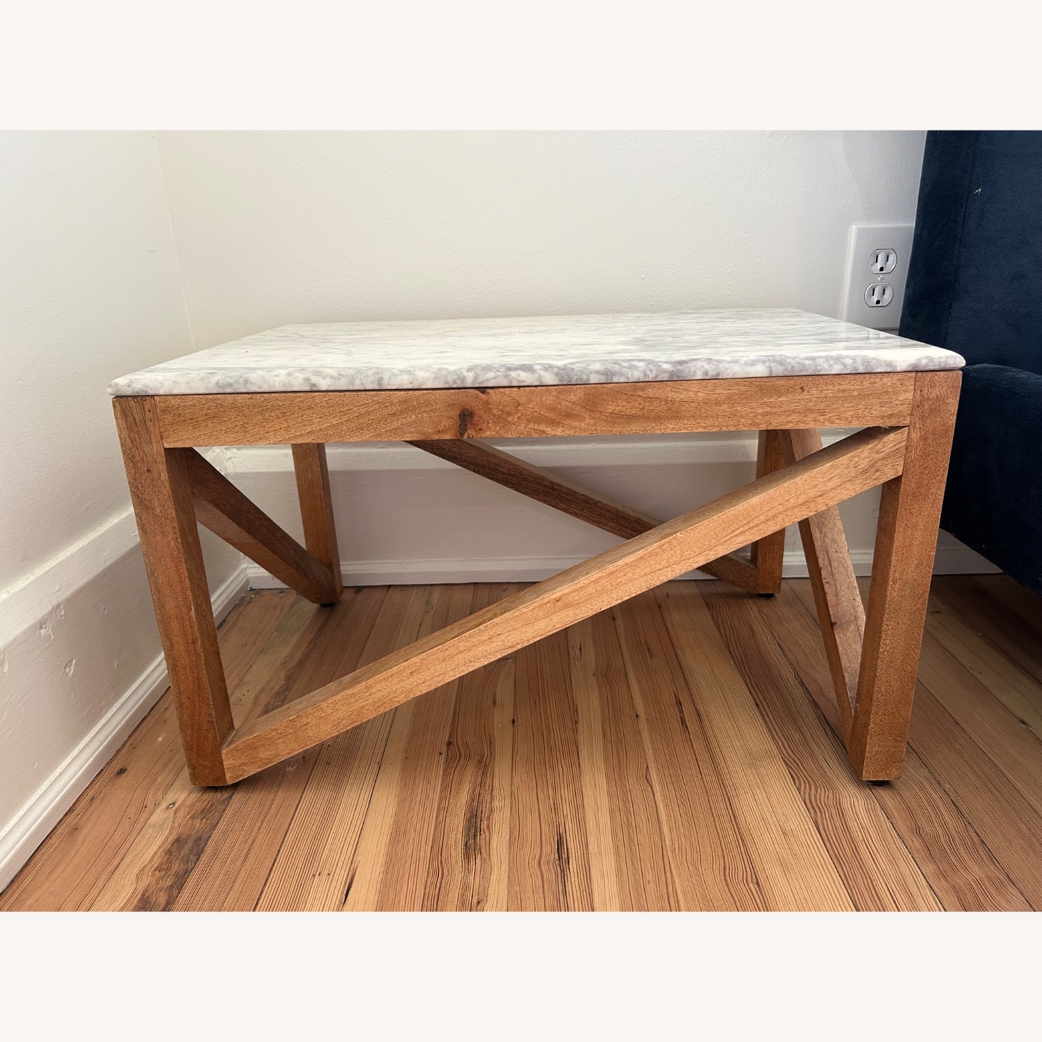 CB2 Marble and Wood Coffee Tables - image-2