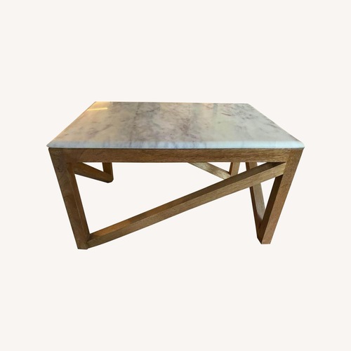Used CB2 Marble and Wood Coffee Tables for sale on AptDeco