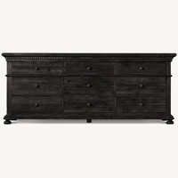 Restoration Hardware St. James Black Wood Dresser