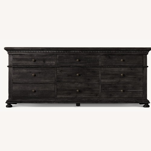 Used Restoration Hardware St. James Black Wood Dresser for sale on AptDeco