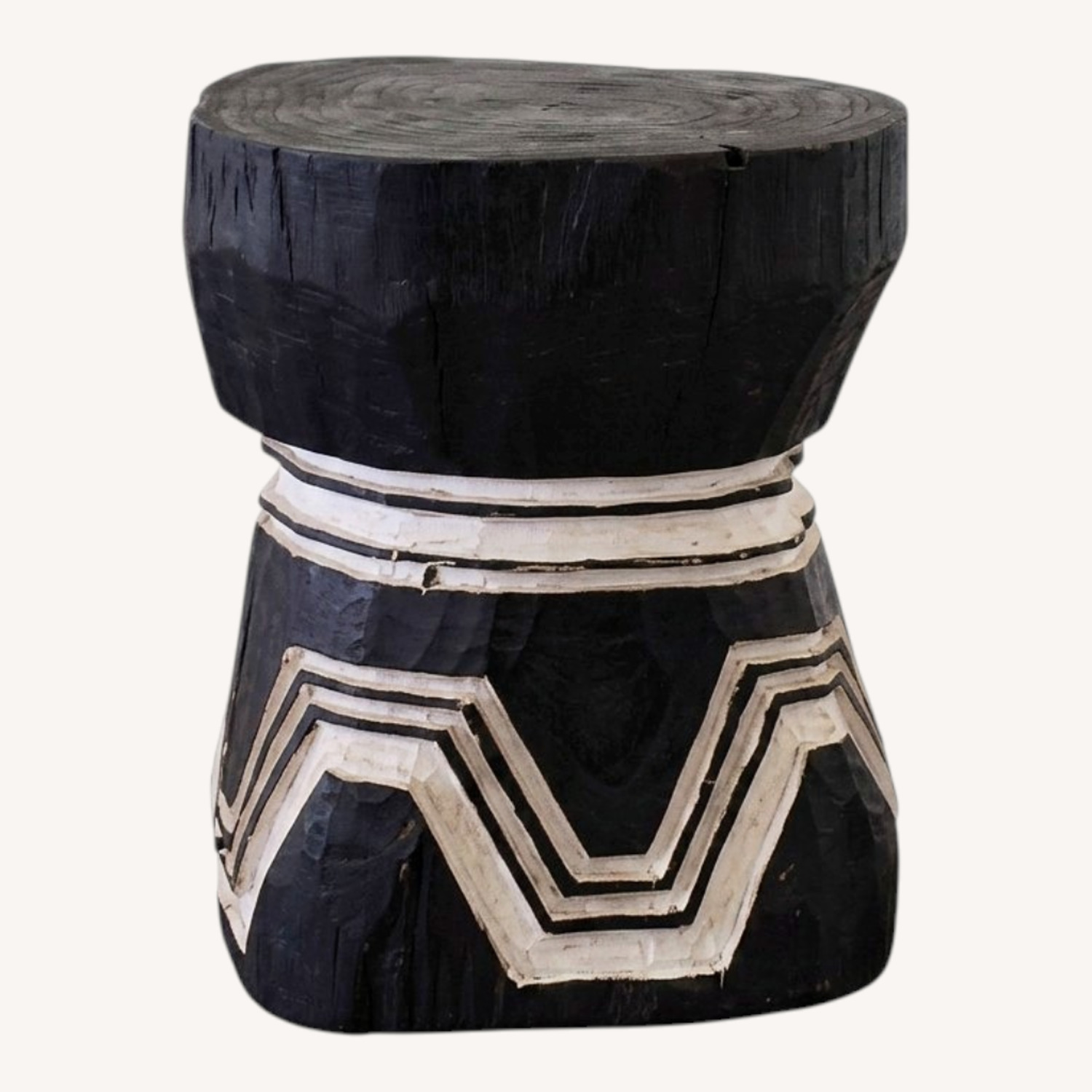 Javanese Teak Lesung Side Table - image-0