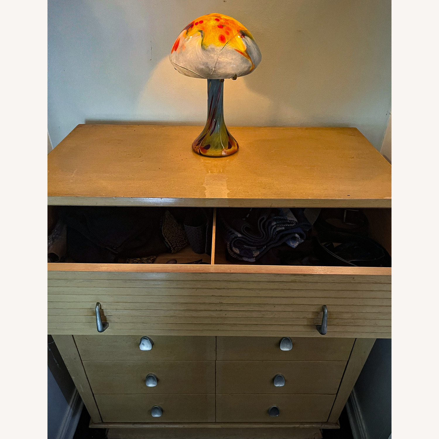 Vintage Art Deco Streamline Waterfall Dresser - image-3