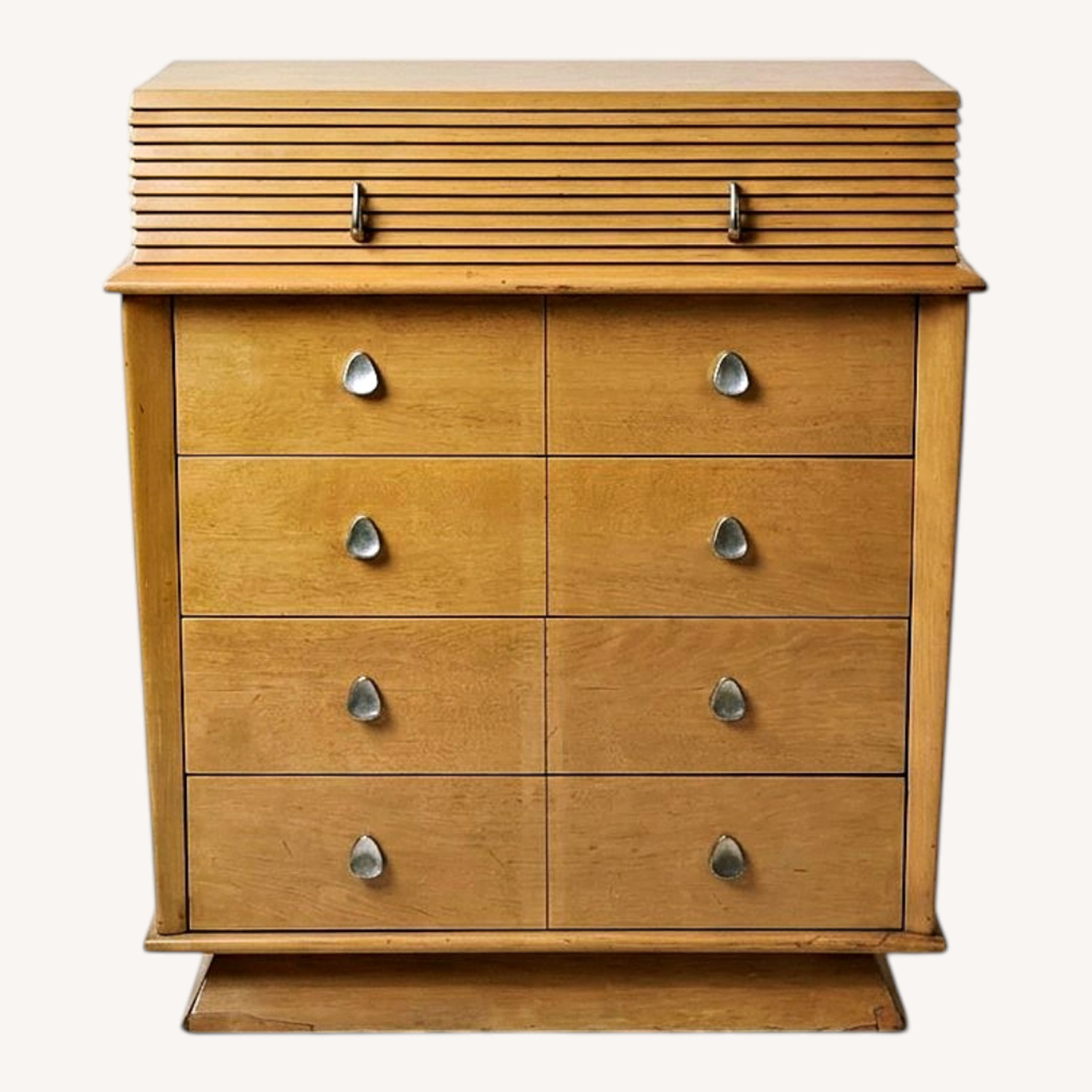 Vintage Art Deco Streamline Waterfall Dresser - image-0