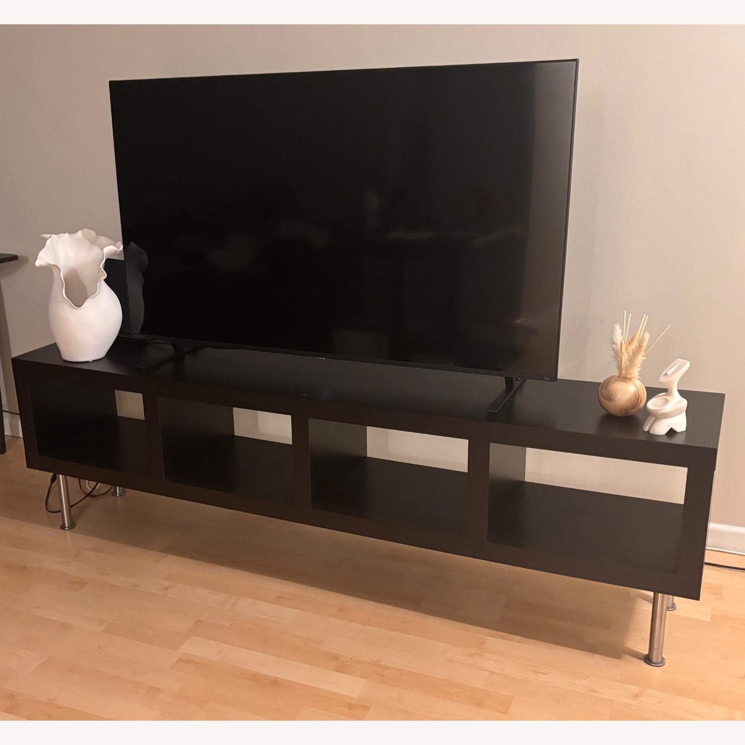 Deep Espresso Storage Bench Console or Shelving - image-5