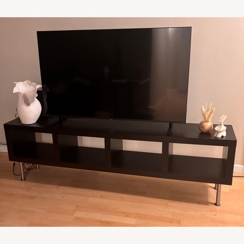 Used Deep Espresso Storage Bench Console or Shelving for sale on AptDeco