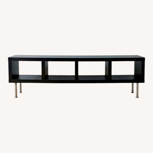 Used Deep Espresso Storage Bench Console or Shelving for sale on AptDeco
