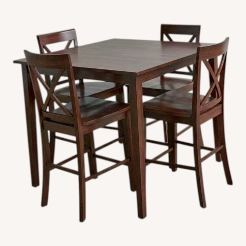 Used Counter Height Dining Set – Table + 4 Chairs for sale on AptDeco