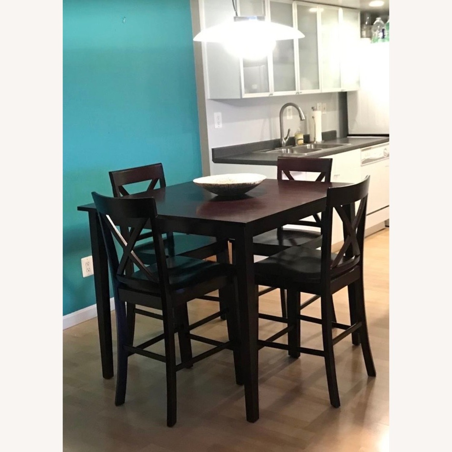 Counter Height Dining Set – Table + 4 Chairs - image-1