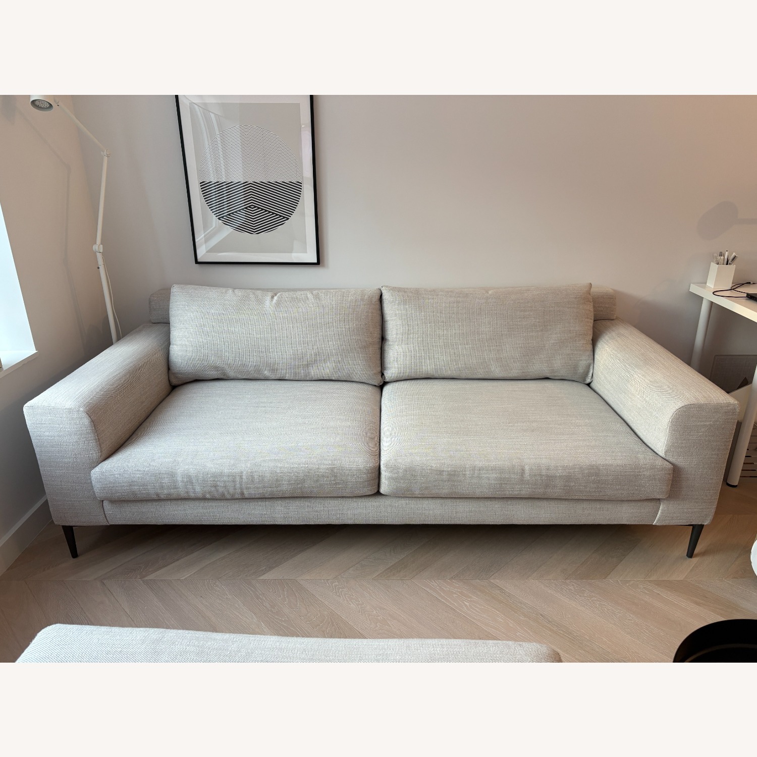 West Elm Harper 86 inch Sofa + Ottoman - image-5