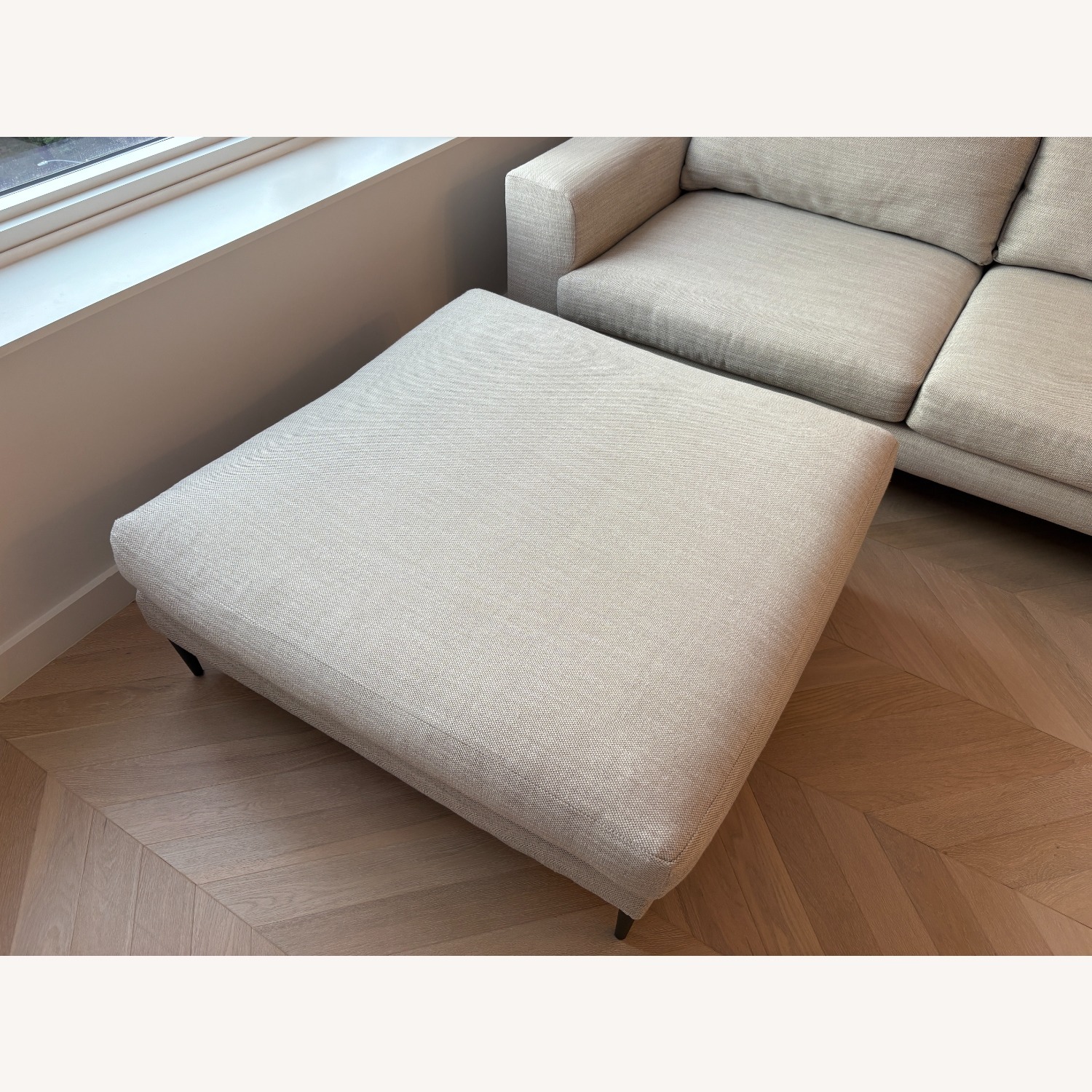 West Elm Harper 86 inch Sofa + Ottoman - image-2