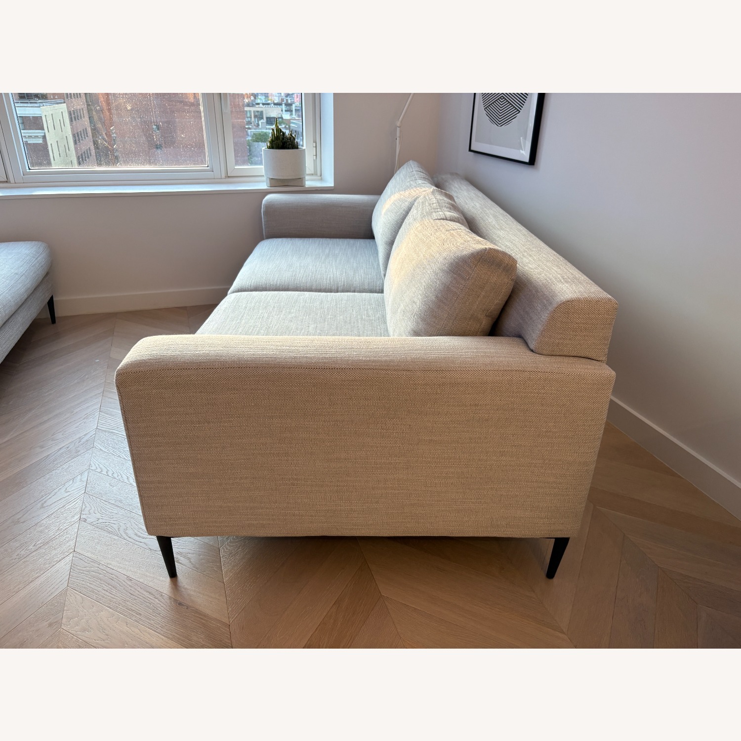 West Elm Harper 86 inch Sofa + Ottoman - image-3