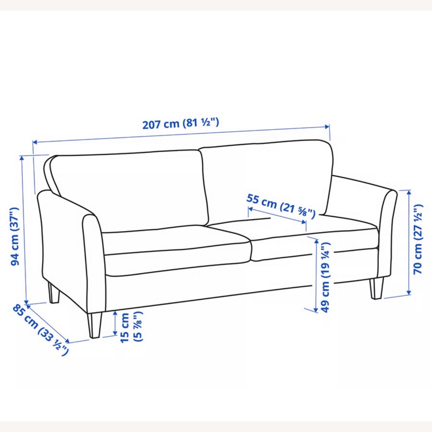 IKEA 2 Piece Sectional - image-3
