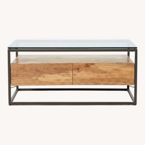Used West Elm Box Frame Storage Coffee Table for sale on AptDeco