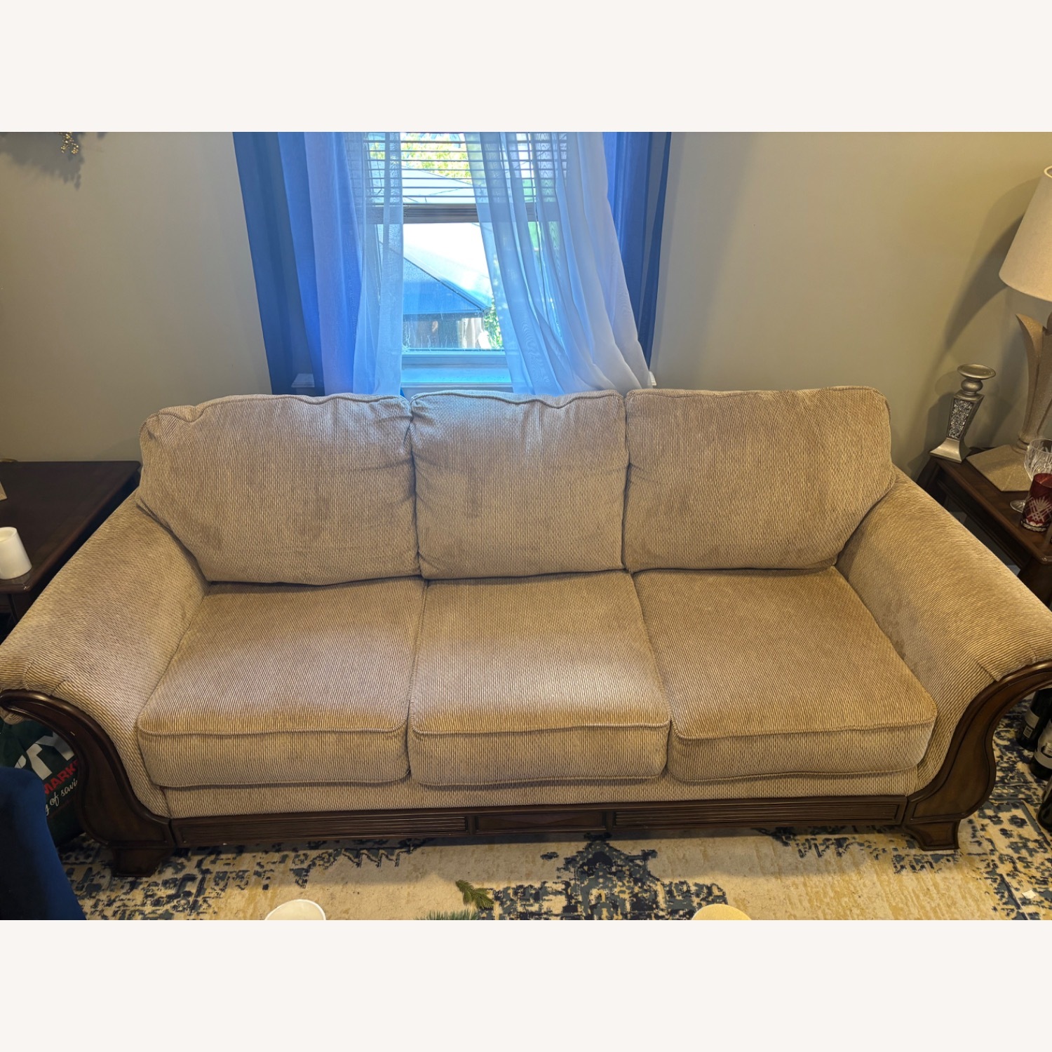 Light Brown 3+ Seater Sofa - image-4