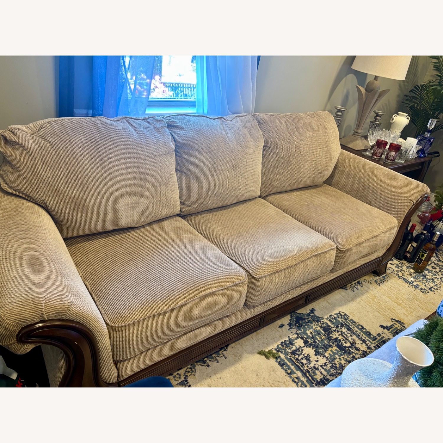 Light Brown 3+ Seater Sofa - image-2