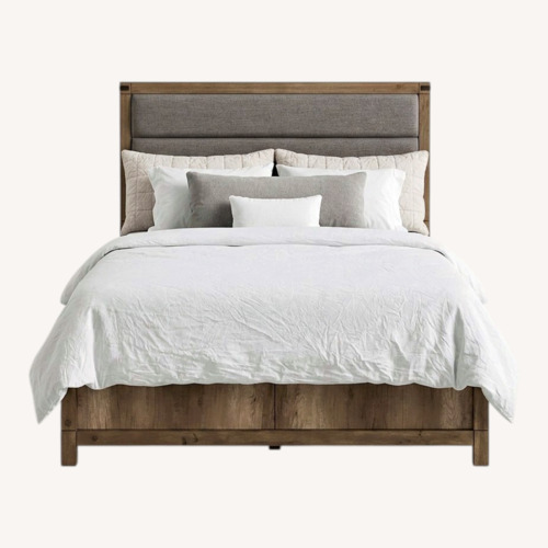 Used Natural Wood Queen Bed for sale on AptDeco