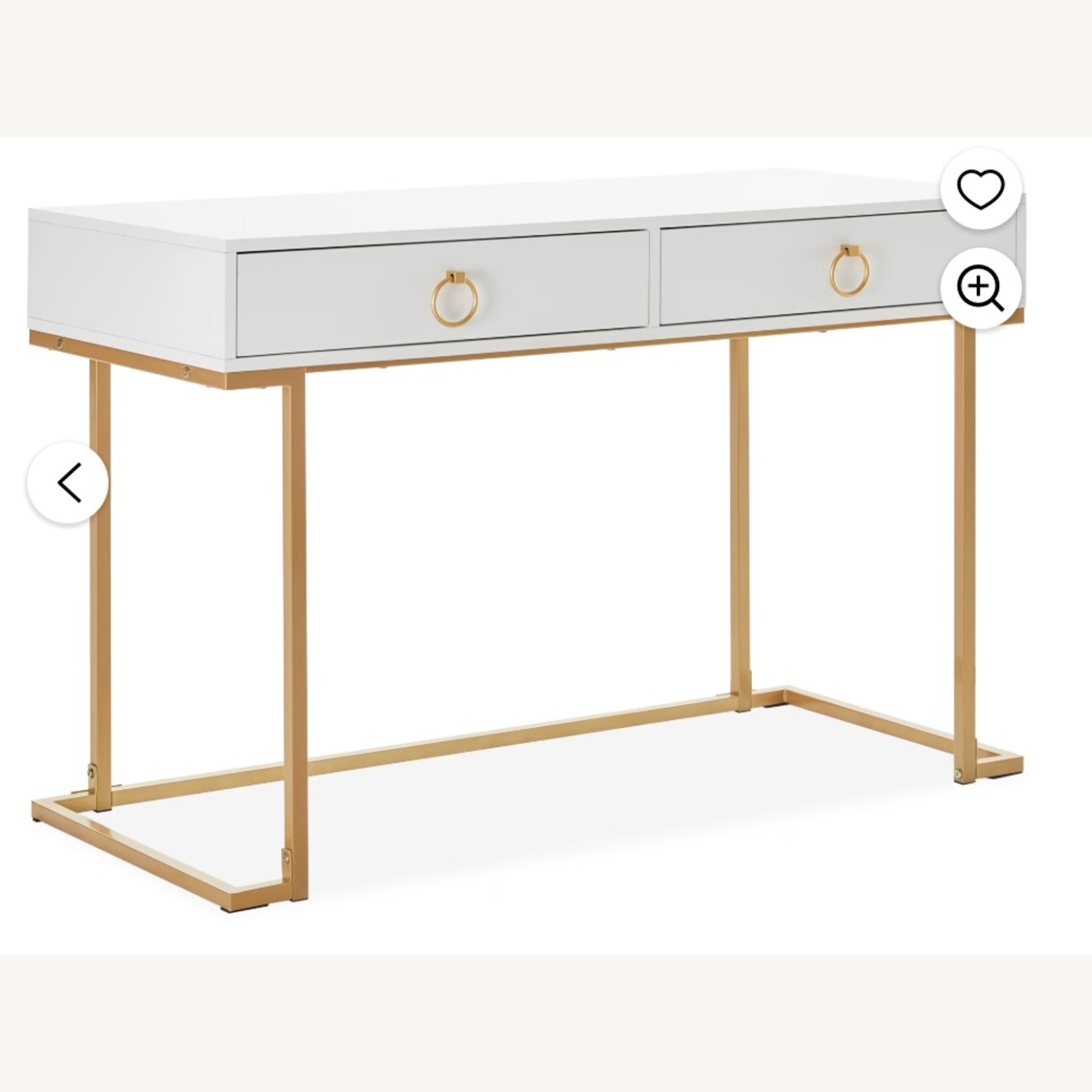 Walmart White Desk - image-3