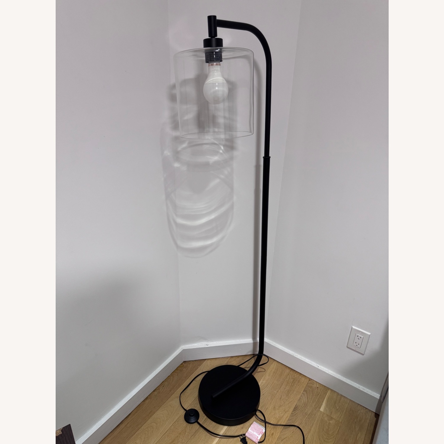 Cline 62.5 in. 1-Light Black Floor Lamp - image-1