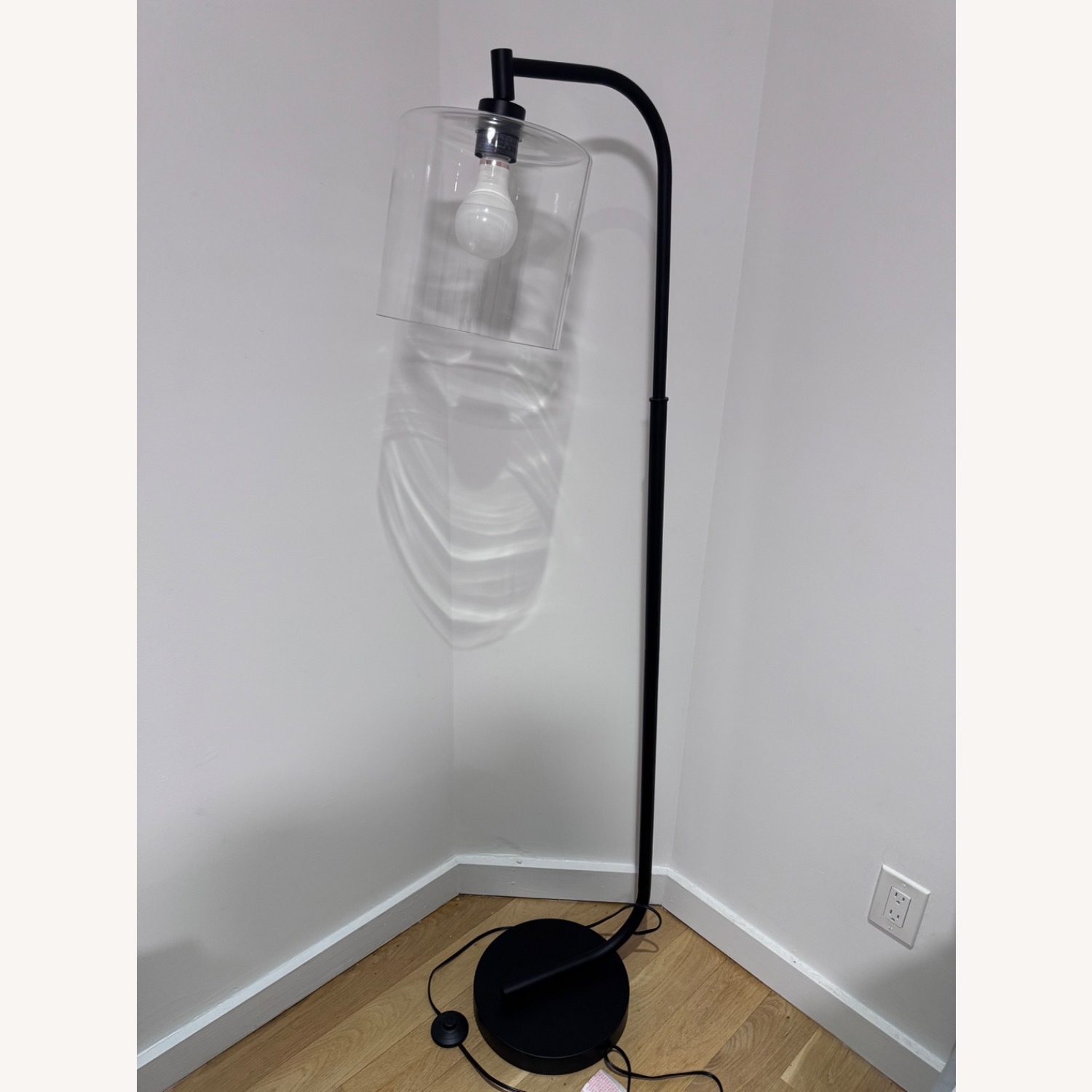 Cline 62.5 in. 1-Light Black Floor Lamp - image-2