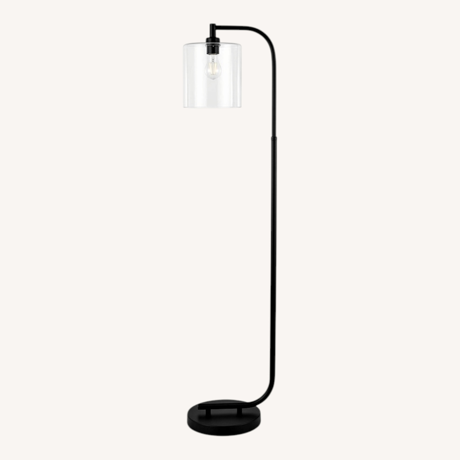 Cline 62.5 in. 1-Light Black Floor Lamp - image-0