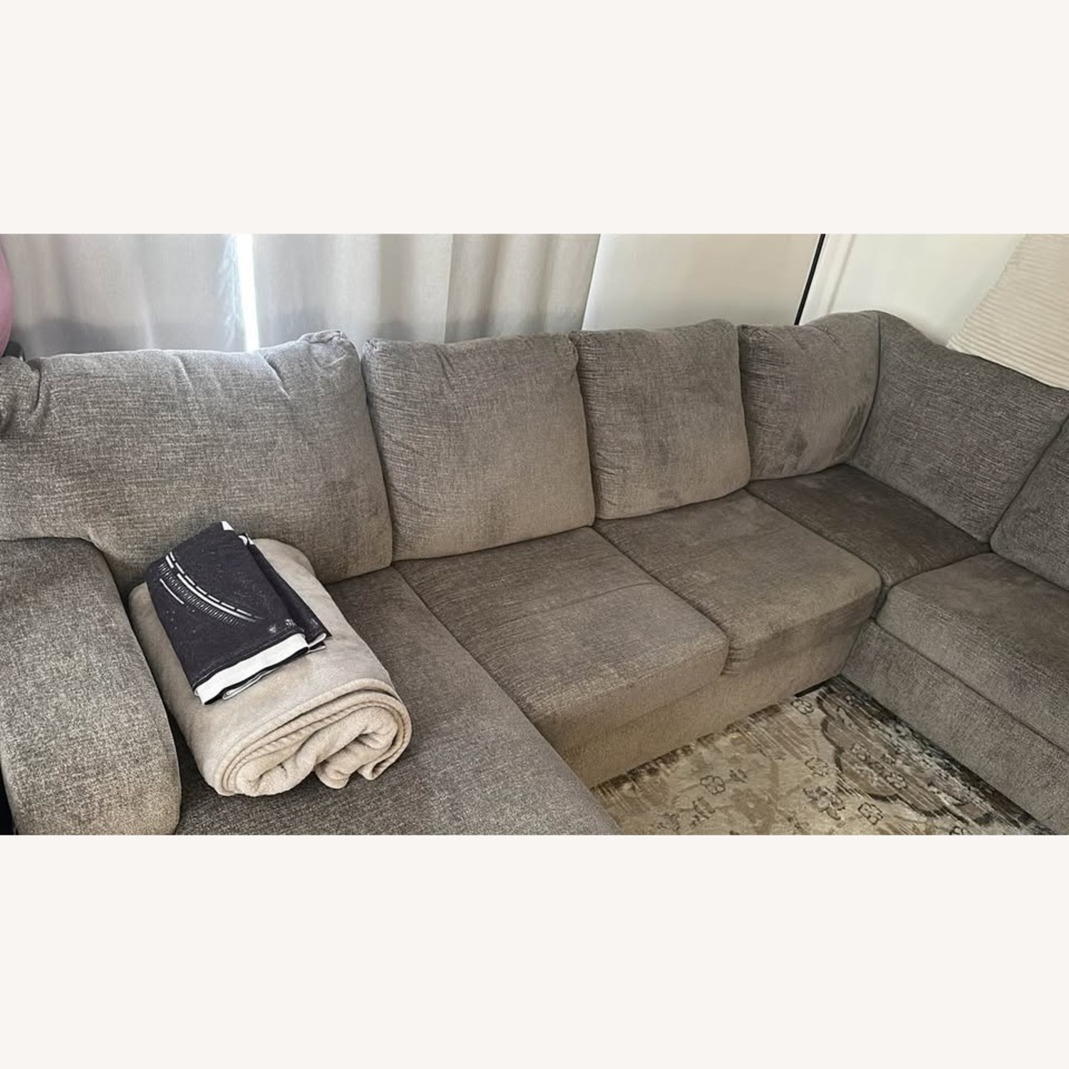 Ashley Furniture Light Gray 2 Piece Sectional - image-1