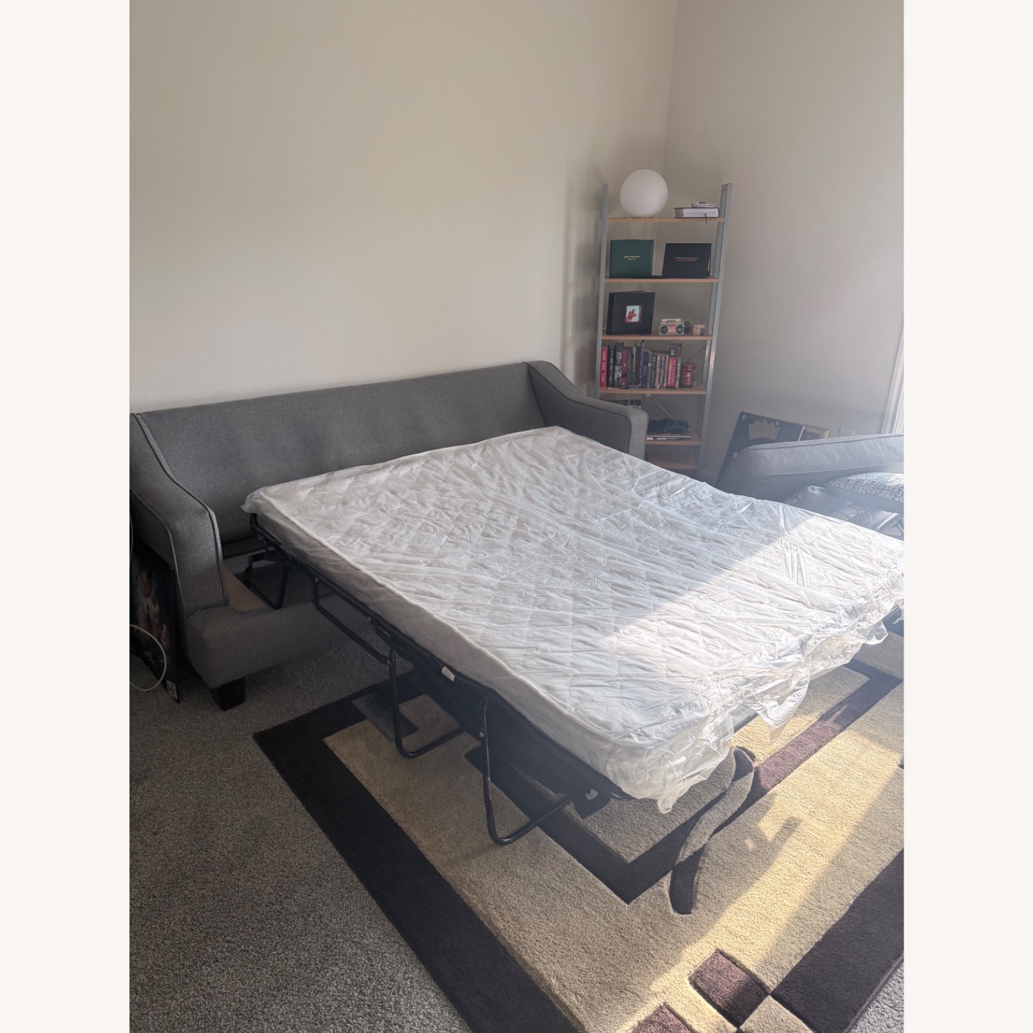 Parkside Place Grey Sleeper Sofa - image-7