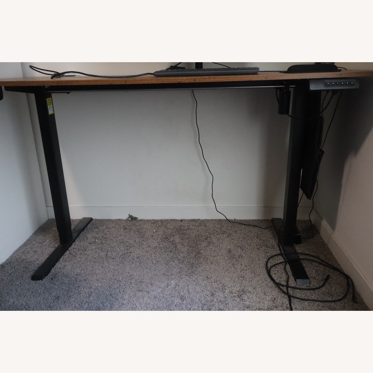 Amazon Electric Standing Desk w Storage Pocket - image-3