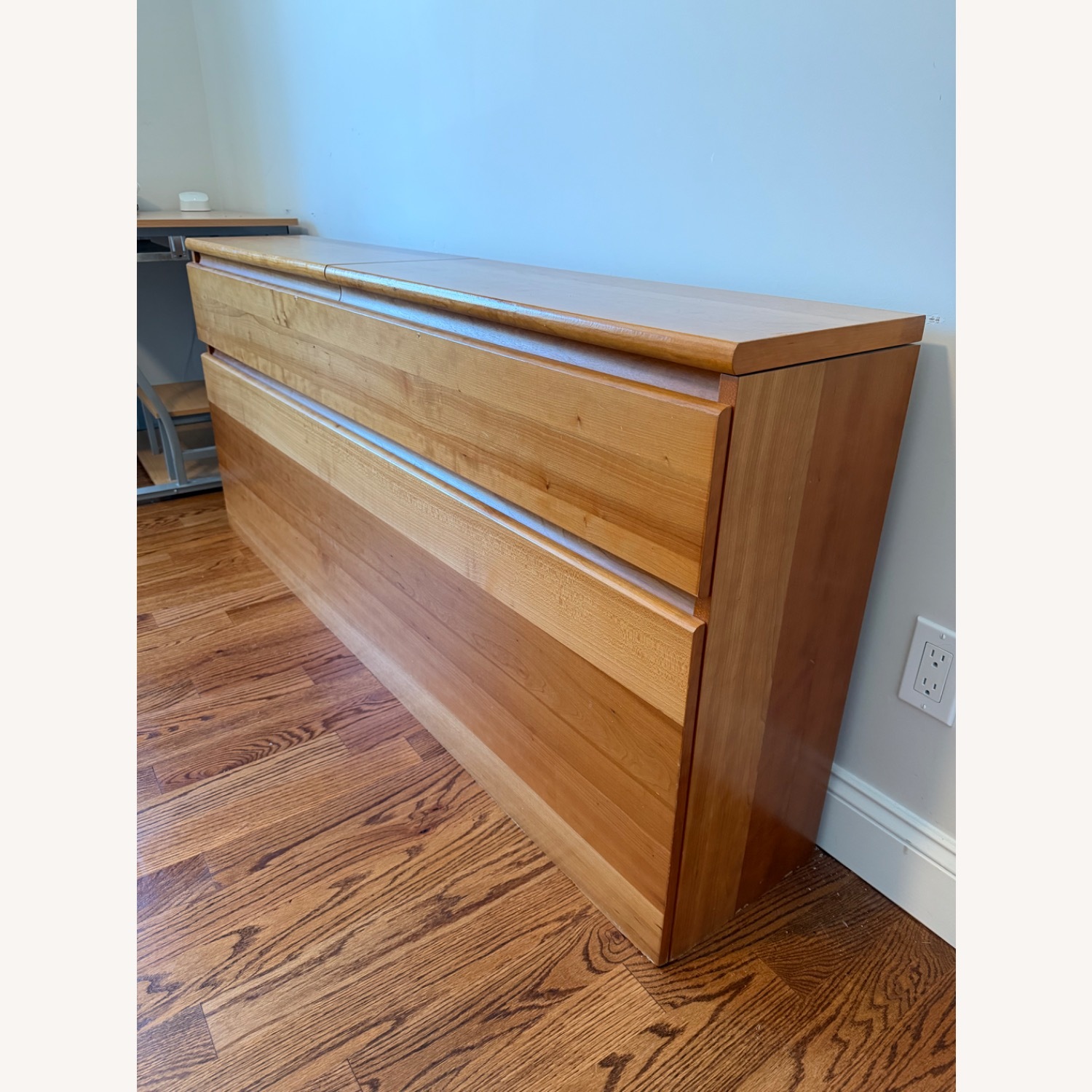 Light Brown Wood Chest - image-3