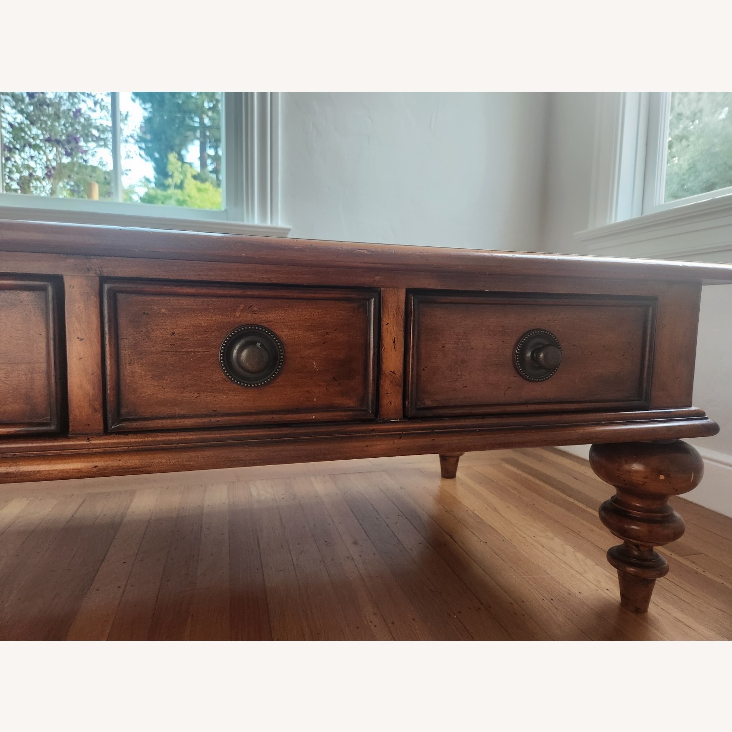 Tommy Bahama Dark Brown Wood Coffee Table - image-3