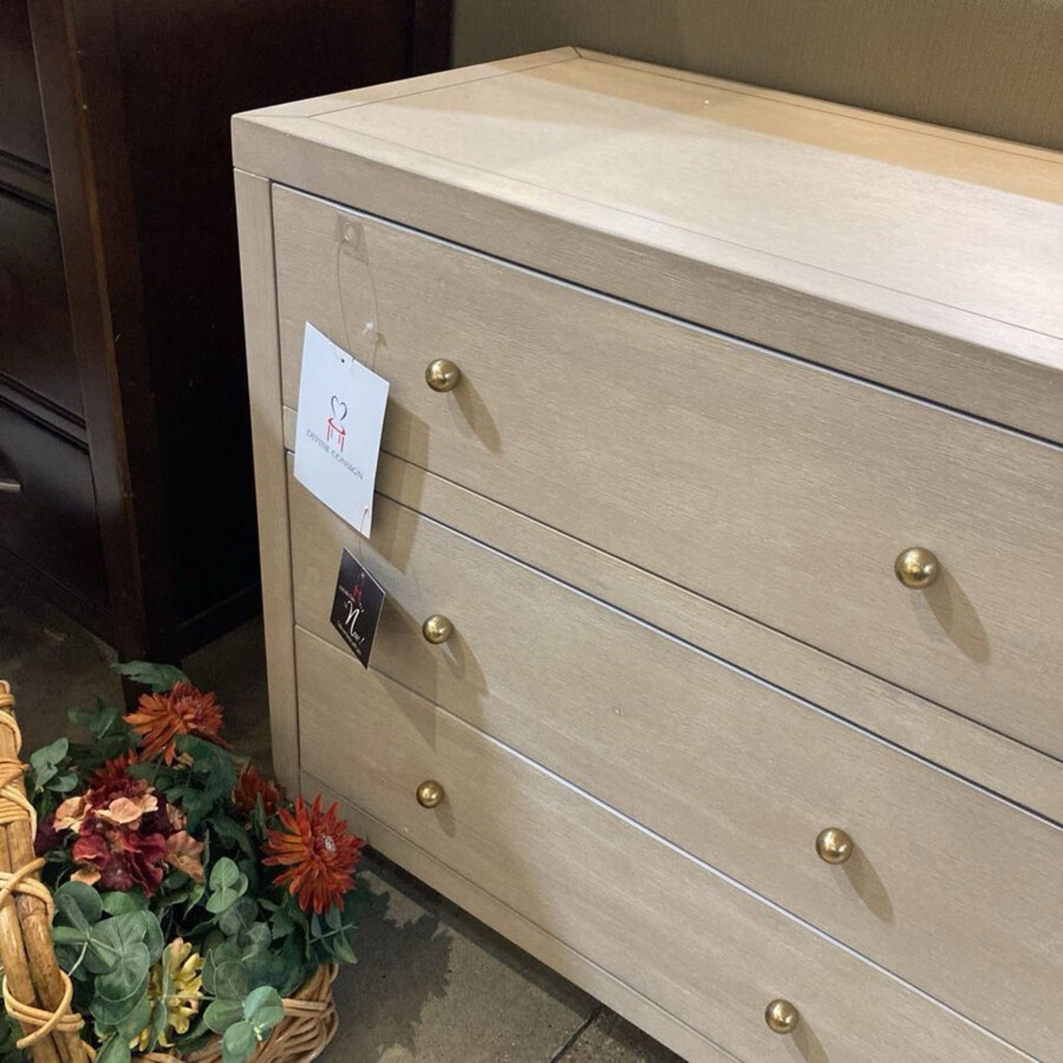 Celine 6-Drawer Dresser Light Ash/Gold - image-3