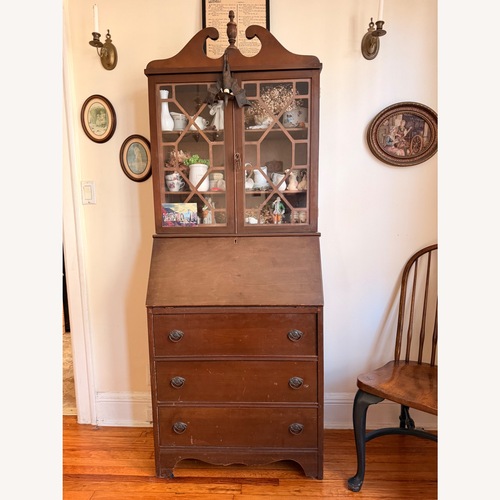 Used Dark Brown Wood Chest for sale on AptDeco